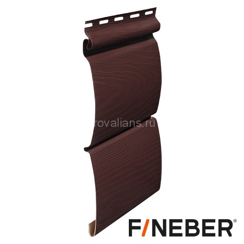 Сайдинг FineBer (Файнбер) BlockHouse Extra Acrylic 3,66м (Темный дуб) /панель/