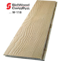 SidWood, хризотилцементный сайдинг 3000х190х10 мм клик 0,57м2 W-118