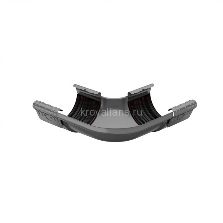 GALECO STAL 152 135/90 Угол внешний 90 гр. Графит 7015 (4шт/уп)