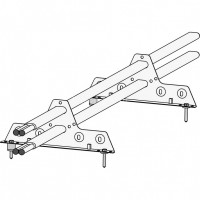 Снегозадержатель ROOFsystems ELITE 40*20 (овал), 1,2м  NEXT Т-обр. опора RAL 3005