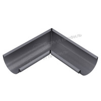 Угол желоба внутренний МЕТАЛЛ ПРОФИЛЬ Foramina Freeze 125/100 Grey 