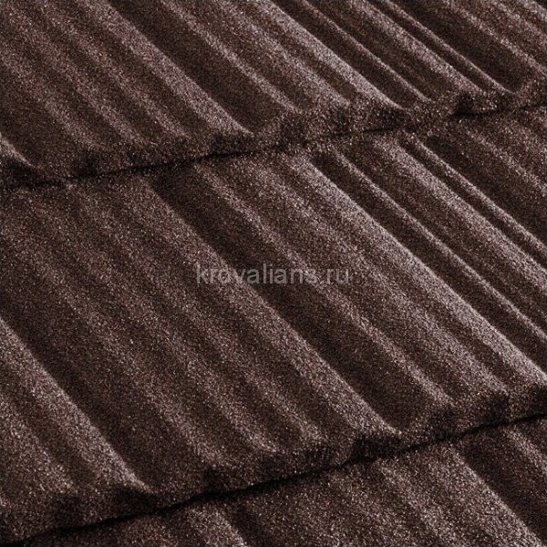 Композитная черепица Metrotile (Метротайл) MetroShake II (Кофе) /лист/
