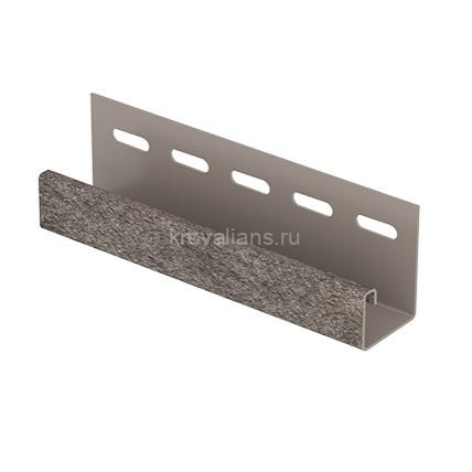 Ю-Пласт J-планка STONE-HOUSE Сланец Бежевый 3,05 м (уп=20шт)(под заказ)