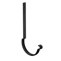 AS PUrus MATT 150/100 Крюк желоба удлиненный с компл. крепления (МУ), RAL 9005 Matt