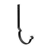 AS PUrus MATT 150/100 Крюк желоба удлиненный 230мм с компл. крепления (МУ), RAL 9005 Matt