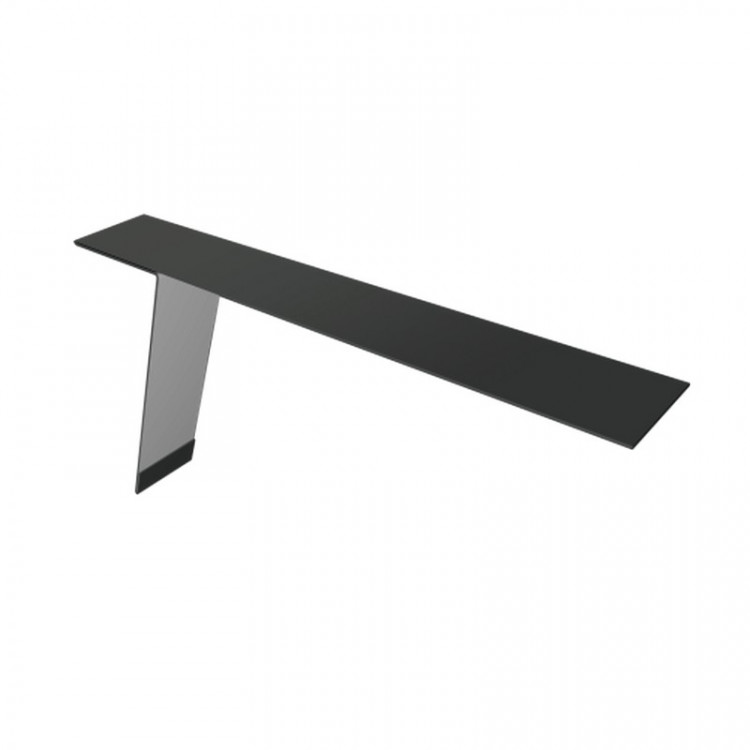 Планка карнизная фальц 130х80 0,5 Satin Matt TX RAL 9005 черный (2м) Планка карнизная фальц 130х80 0,5 Satin Matt TX RAL 9005 черный (2м)