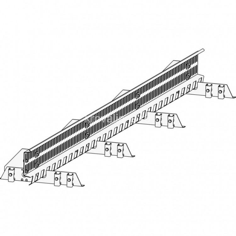 Снегозадержатель ROOFsystems PRESTIGE ZN 45*25 (овал), 3м Click ФАЛЬЦ Т-обр. опора RAL 8019