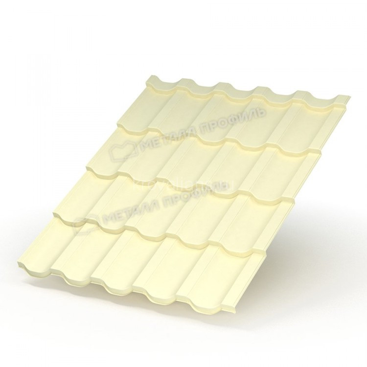 Металлочерепица МеталлПрофиль Трамонтана-S NormanMP (Полиэстер-01-1014-0.5) /1 кв.м/