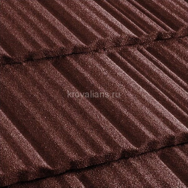 Композитная черепица Metrotile (Метротайл) MetroShake II (Бордо) /лист/