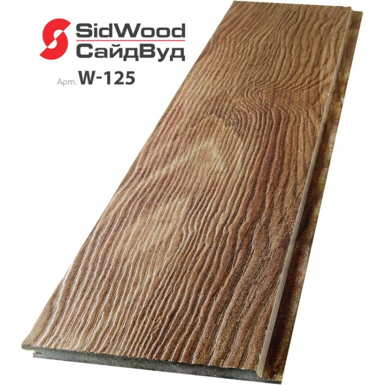 SidWood, хризотилцементный сайдинг 3000х190х10 мм клик 0,57м2 W-125