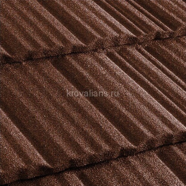 Композитная черепица Metrotile (Метротайл) MetroShake II (Бургундия) /лист/