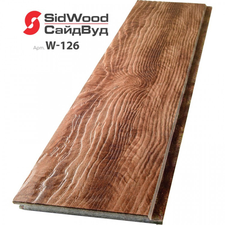 SidWood, хризотилцементный сайдинг 3000х190х10 мм клик 0,57м2 W-126