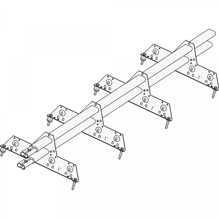 Снегозадержатель ROOFsystems PRESTIGE решетчатый, 2,5м натур. RAL 6005