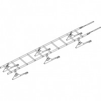 Лестница кровельная ROOFsystems PRESTIGE ZN600 3м Натур RAL 7024