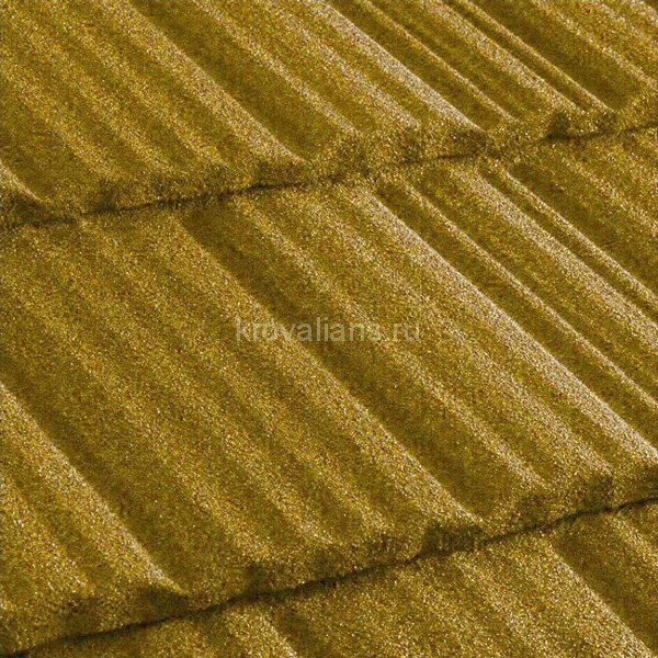 Композитная черепица Metrotile (Метротайл) MetroShake II (Желтый) /лист/