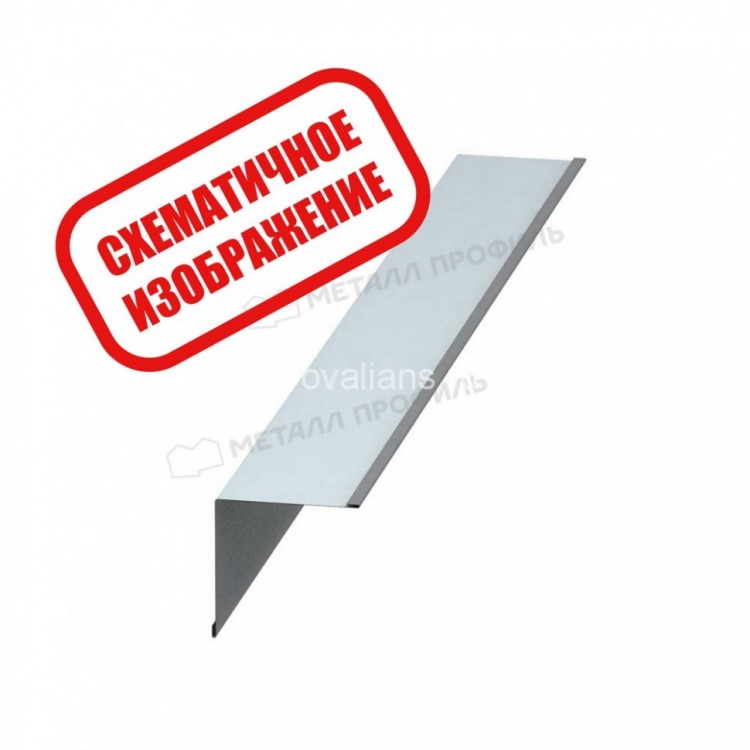 МеталлПрофиль Планка угла внутреннего 115х115х2000 (AGNETA-20-Copper\Copper-0.5) /1 шт/