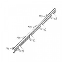Снегозадержатель ROOFsystems PRESTIGE решетчатый, 2,5м натур. RAL 8004