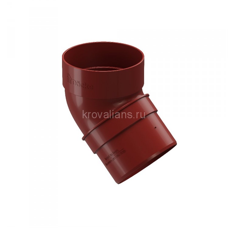 Docke STANDART Колено 45 Красный (RAL 3005) 24 шт./уп.