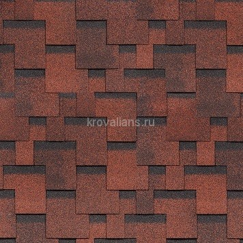 Шинглас Финская Аккорд 3м2 КРАСНЫЙ & 4А4X21-3617RUS
