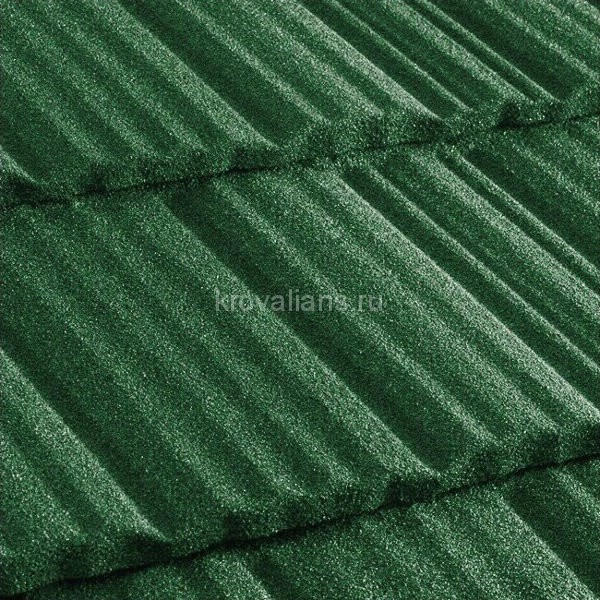 Композитная черепица Metrotile (Метротайл) MetroShake II (Зеленый) /лист/