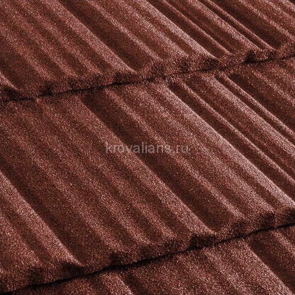 Композитная черепица Metrotile (Метротайл) MetroShake II (Кирпичный) /лист/