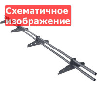 Снегозадержатель трубчатый Б/d=25, 3 м, 4 опоры, сигнально-синий (RAL 5005) New Line