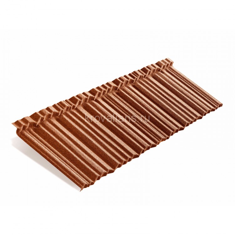 Композитная черепица Metrotile (Метротайл) MetroShake II (Коралл) /лист/