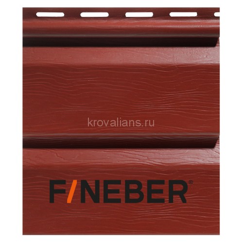 Сайдинг FineBer (Файнбер) Standart Extra Acrylic 3,66м (Бордо) /панель/