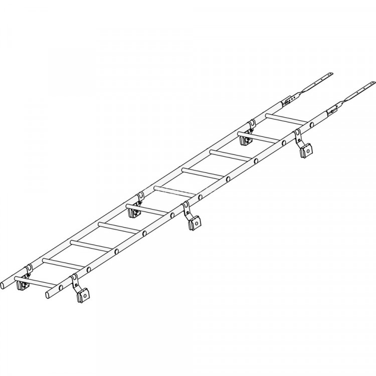 Лестница кровельная ROOFsystems PRESTIGE ZN600 3м Фальц RAL 3005