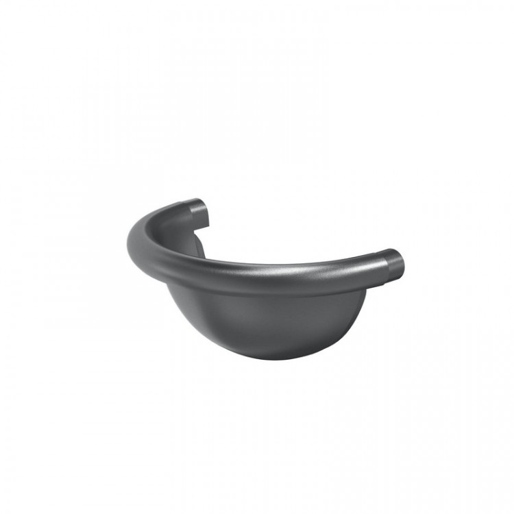 AS PUrus MATT 150/100 Заглушка  желоба полукруглая, 17 шт/уп., RAL 7024