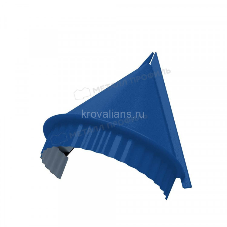 МеталлПрофиль Заглушка конька круглого конусная (Colorcoat Prisma-03-5005-0.5) /1 шт/