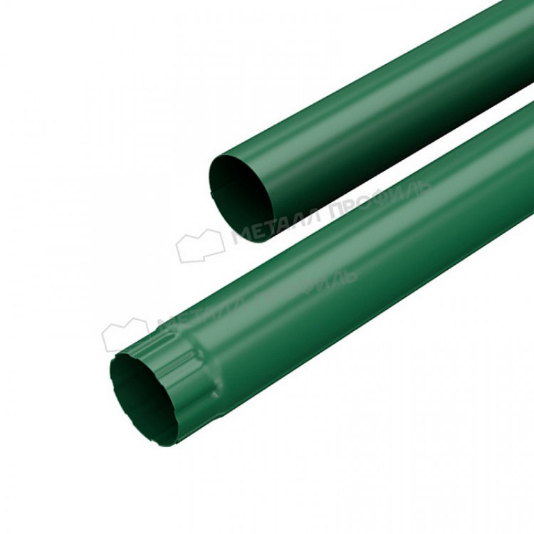 Труба водосточная МЕТАЛЛ ПРОФИЛЬ Foramina PUR 125/100 3м RAL 6005, зеленый Труба водосточная МЕТАЛЛ ПРОФИЛЬ Foramina PUR 125/100 3м RAL 6005, зеленый