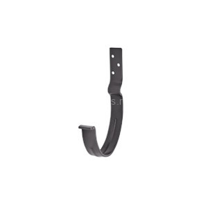 AS COMF PE 125/90 Крюк желоба короткий с компл. крепления (МУ), RAL7024 24 шт/уп
