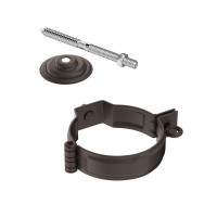 AS PUrus MATT 125/90 Декоративный хомут трубы под метиз с комплектом крепления N (1) RR32
