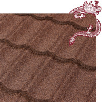 Композитная черепица LUXARD КИТАЙСКАЯ СЕРИЯ Классик панель, 415х1350 (полезная площадь 0,47 м2), цвет ПРОБКА