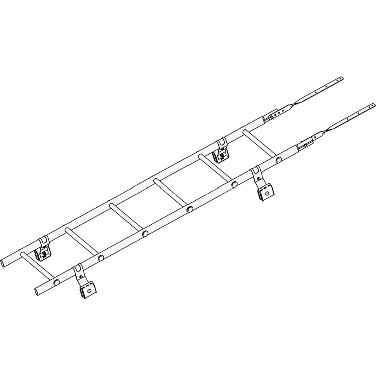 Лестница кровельная ROOFsystems PRESTIGE ZN600 1,8м Фальц RAL 3005