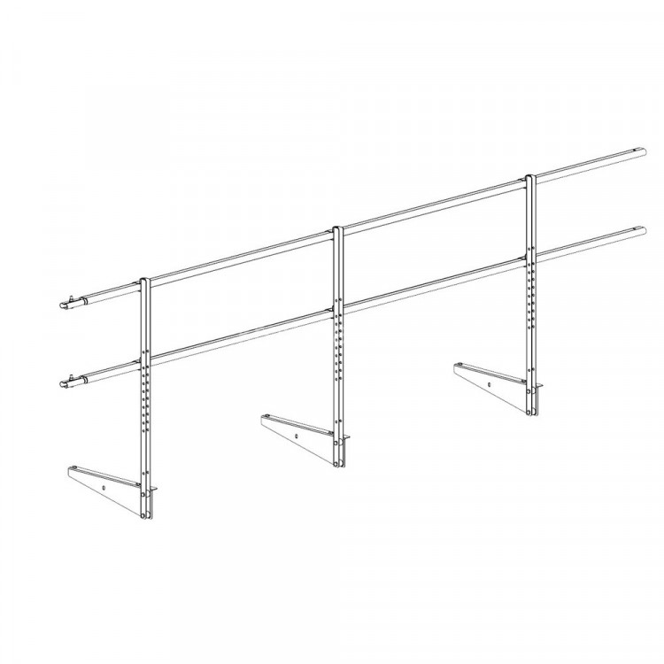 Перила к мостику кровельному ROOFsystems ELITE H-900 3м RAL 3005