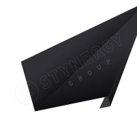 Планка для нижнего примыкания к трубе 2000 Фальц Stynergy (CORUNDUM50-RAL9005-0.5)