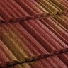 Композитная черепица Metrotile (Метротайл) MetroShake II (Красно-Желтый) /лист/