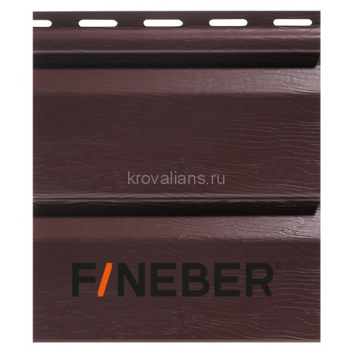 Сайдинг FineBer (Файнбер) Standart Extra Acrylic 3,66м (Темный дуб) /панель/