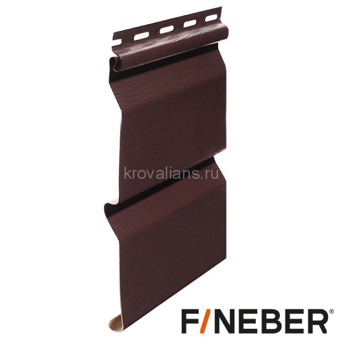 Сайдинг FineBer (Файнбер) Standart Extra Acrylic 3,66м (Темный дуб) /панель/