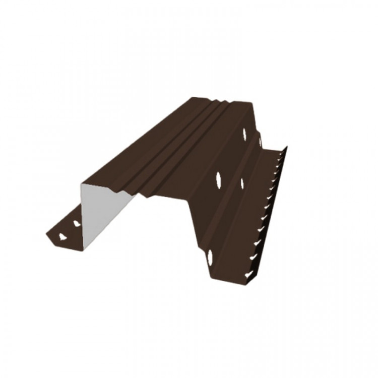 Вентилируемый прогон опорный фальц 0,45 PE RAL 8017 шоколад (0,5м)