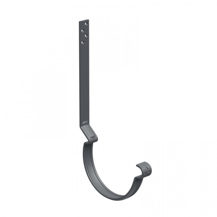 AS PUrus MATT 150/100 Крюк желоба удлиненный с компл. крепления (МУ), RAL 7024 Matt