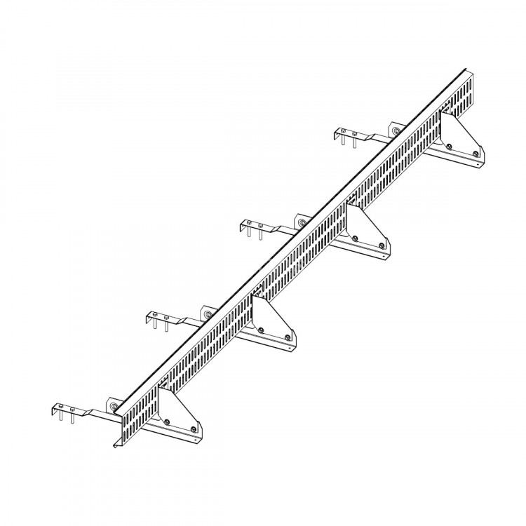 Снегозадержатель ROOFsystems PRESTIGE решетчатый, 2,5м натур. RAL 3005