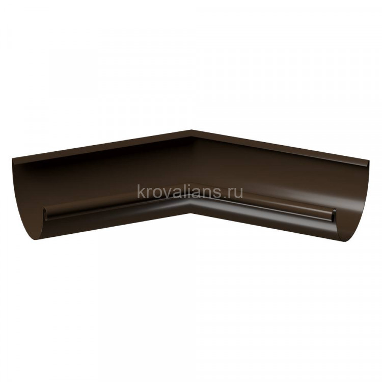Docke STAL PREMIUM 125/90 мм Угол внутренний  135 гр Каштан RAL7024 4шт/упак