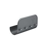 AS PUrus MATT 150/100 Ограничитель перелива прямой L=0,34м RAL 7024 Matt