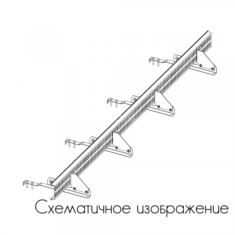 Снегозадержатель ROOFsystems PRESTIGE решетчатый, 2,5м Click ФАЛЬЦ RAL 8004