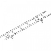 Лестница кровельная ROOFsystems ELITE ZN400 1,8м Универ RAL 3005