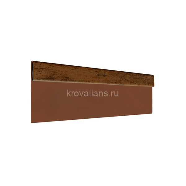 Финишная планка Aquasystem (Аквасистем) 2000мм Printech Naive Maroon (темное дерево) /1 шт/