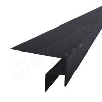 Планка околооконная сложная 3000 Фальц Stynergy (CORUNDUM50-RAL9005-0.5)